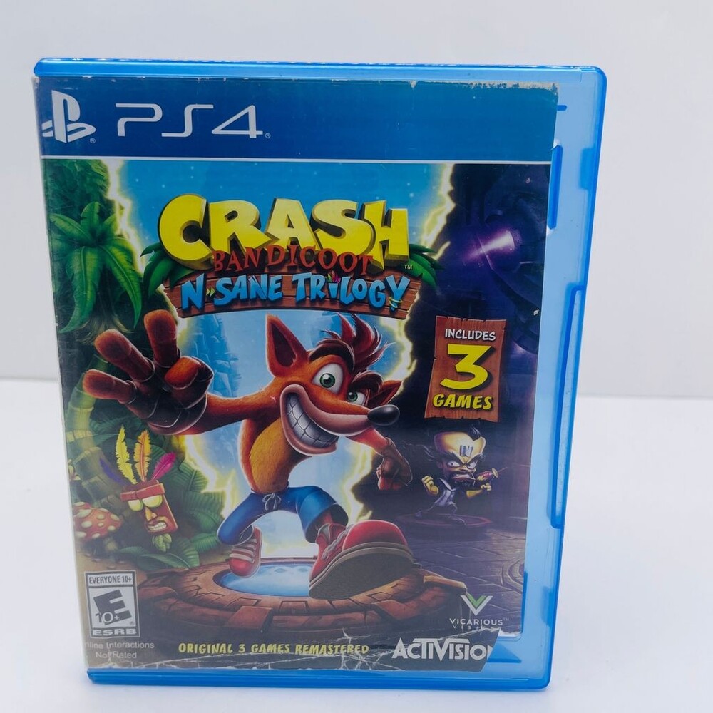 Crash Bandicoot N Sane Trilogy PS4 (Sony PlayStation 4, 2017) No Manual
